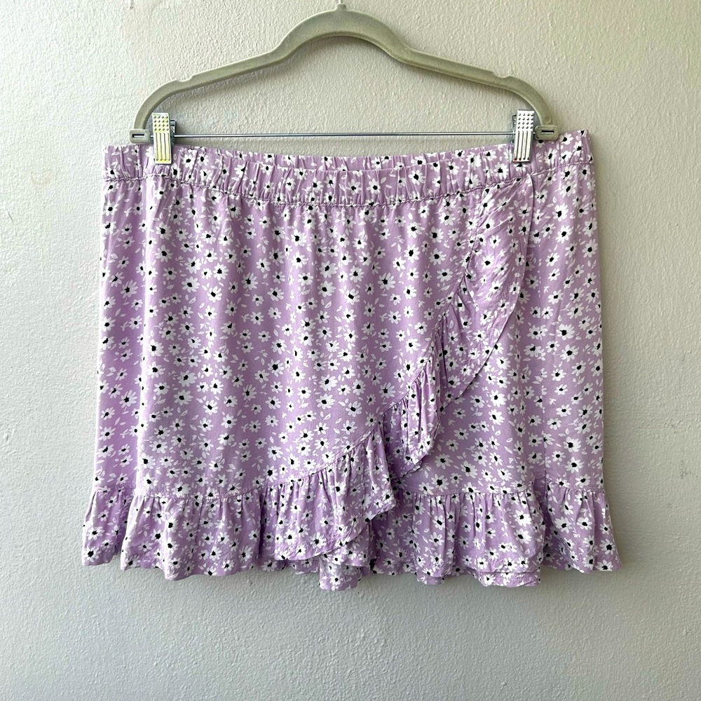 Summer flower mini skirt